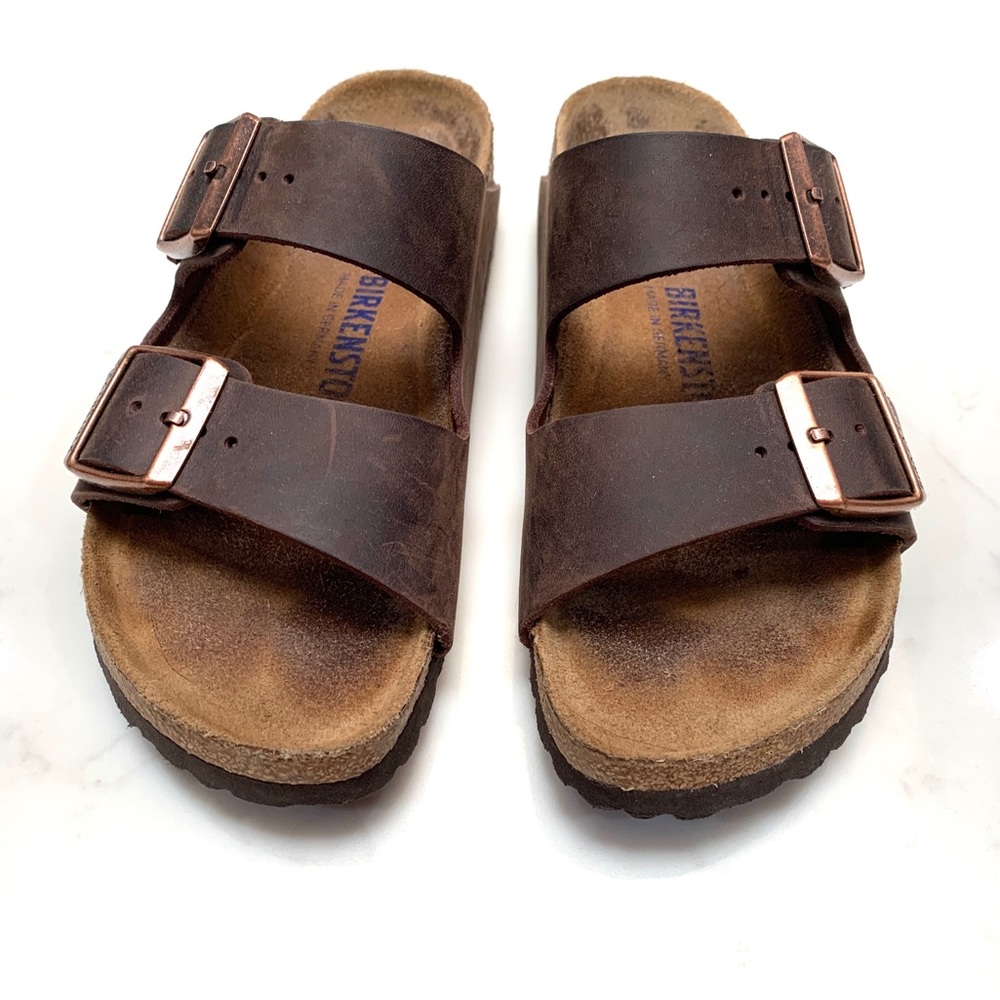 Birkenstock Arizona Habana Oiled leather Sz 37